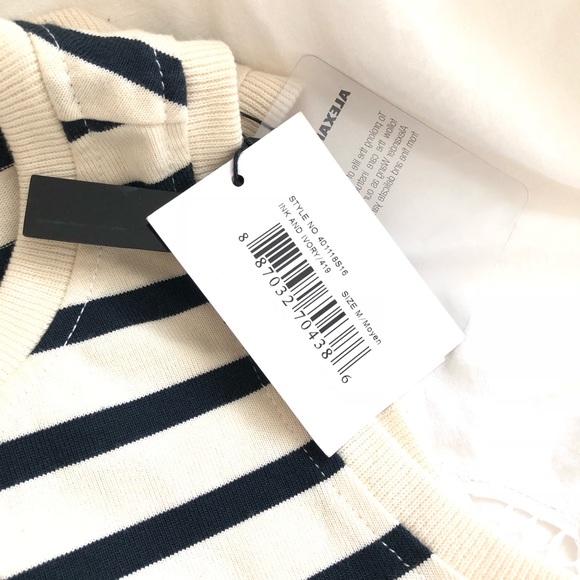 ✨SOLD✨Alexander Wang Striped Crop Top - Picture 4 of 4